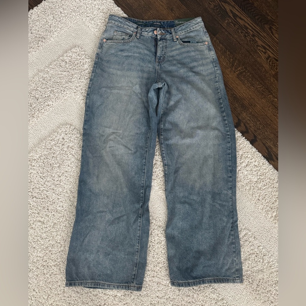 Women’s Low-Rise Wide Leg Baggy Jeans - Wild Fable